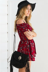 Off the Shoulder Shivering Romper